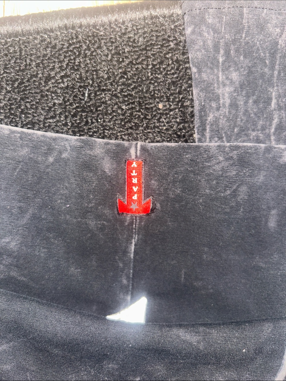 T Party Fashion Black Mineral Wash Boot Cut Pants - Picture 4 of 4